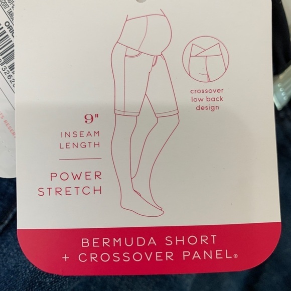 Isabel maternity Bermuda denim shorts w/ stretch - Picture 4 of 6